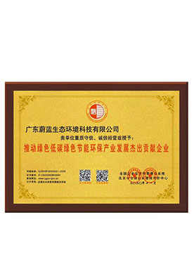 推動(dòng)綠色低碳綠色節(jié)能環(huán)保產(chǎn)業(yè)發(fā)展杰出貢獻(xiàn)企業(yè)